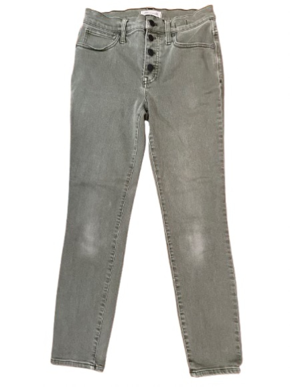 Madewell High Rise Skinny Crop Button-Fly Women’s Jeans — Sage Green Size 26